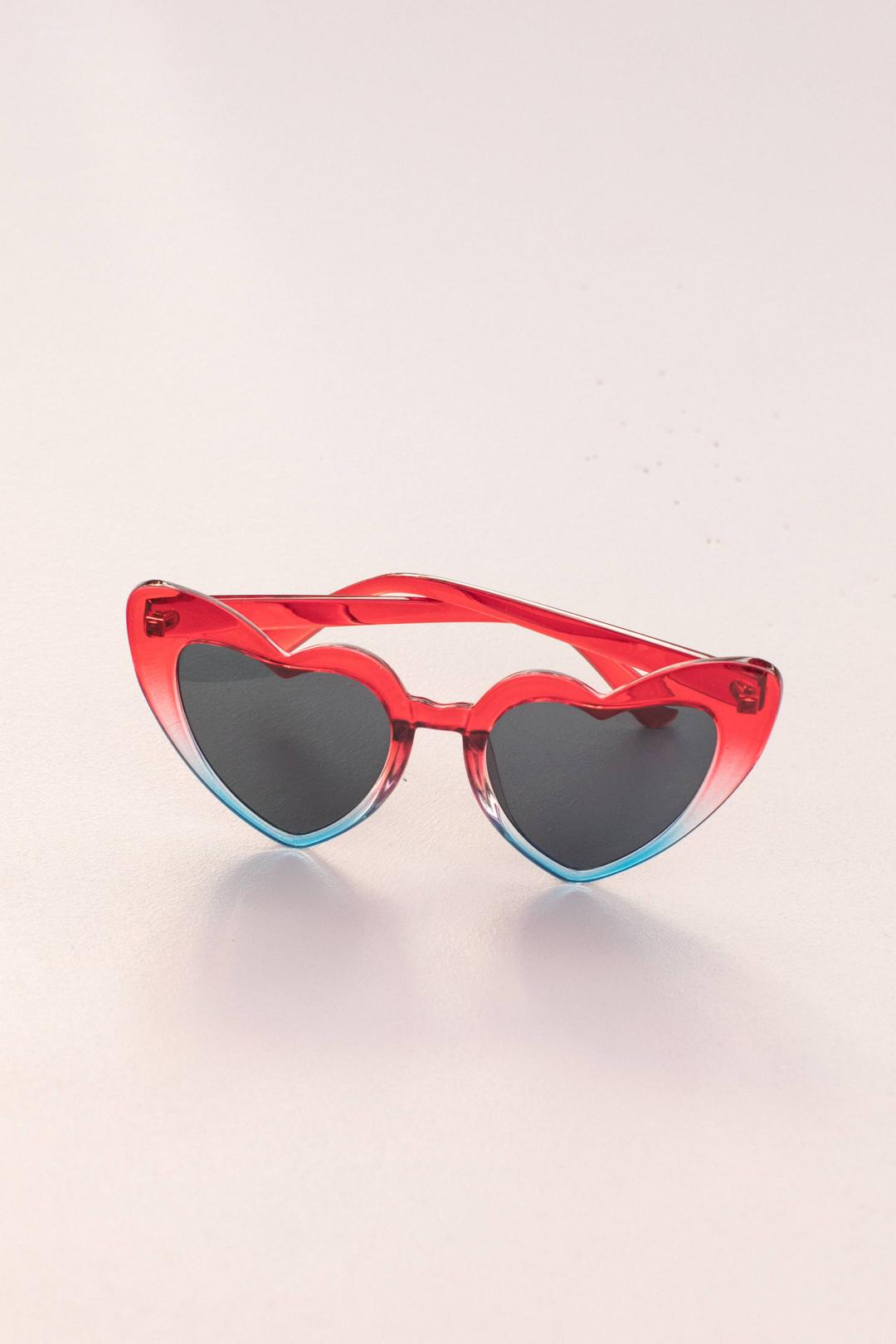July 4 Fourth of July Heart Sunglasses