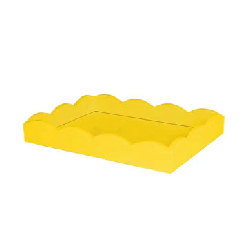 Yellow Small Scalloped Tray