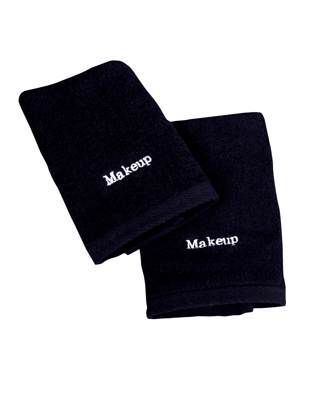 Black Makeup Washcloths Set